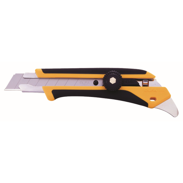 L-5 Bræk-af kniv Olfa m/skruelås + ComfortGrip Kniv - Bygma