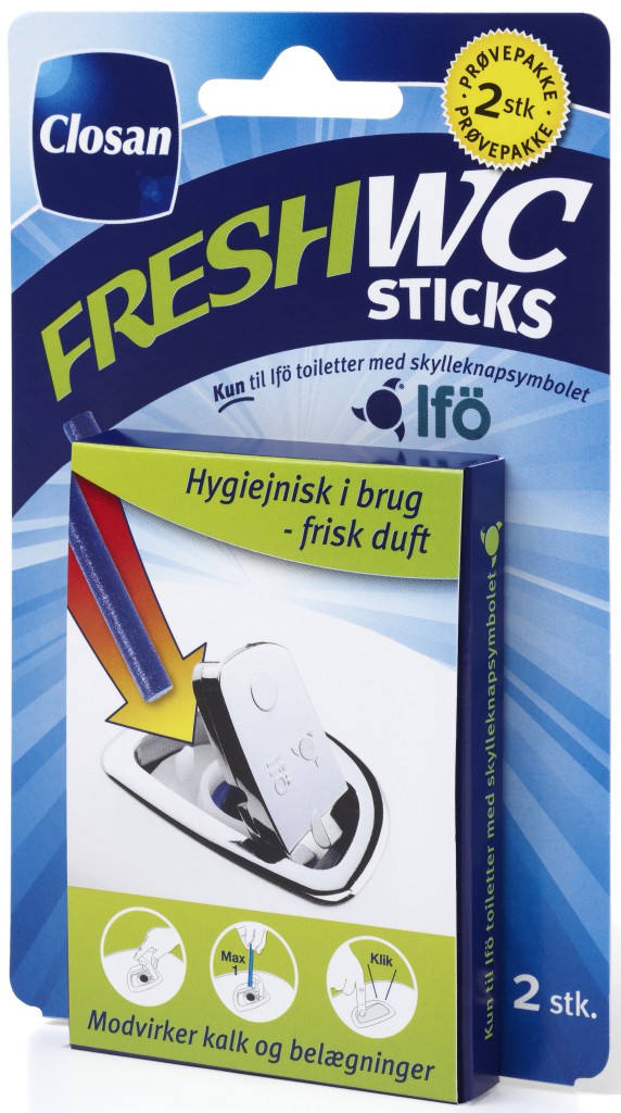 Fresh-WC-Sticks-5-stk/æske---Toiletter-og-tilbehør---Bygma