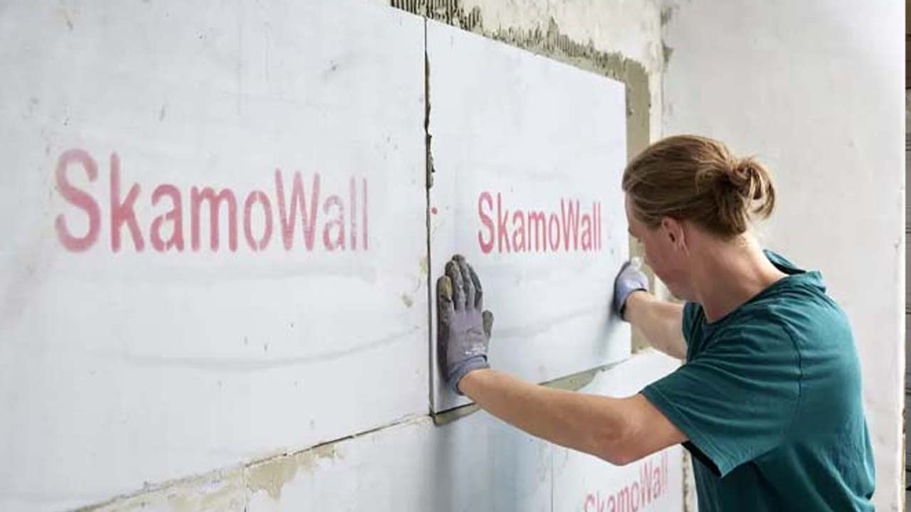 Isolering af kældervæg med skamowall