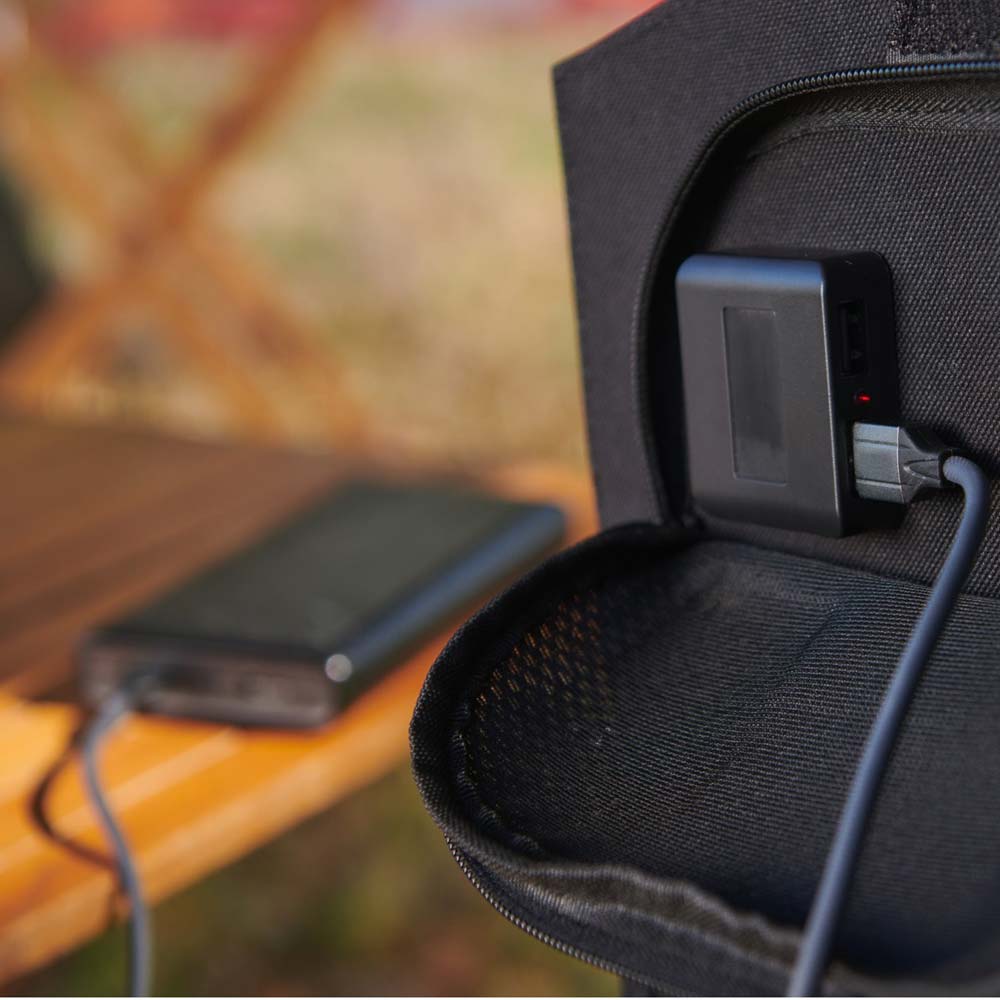 Solpanel som str&oslash;mkilde p&aring; bilferie og campingferie