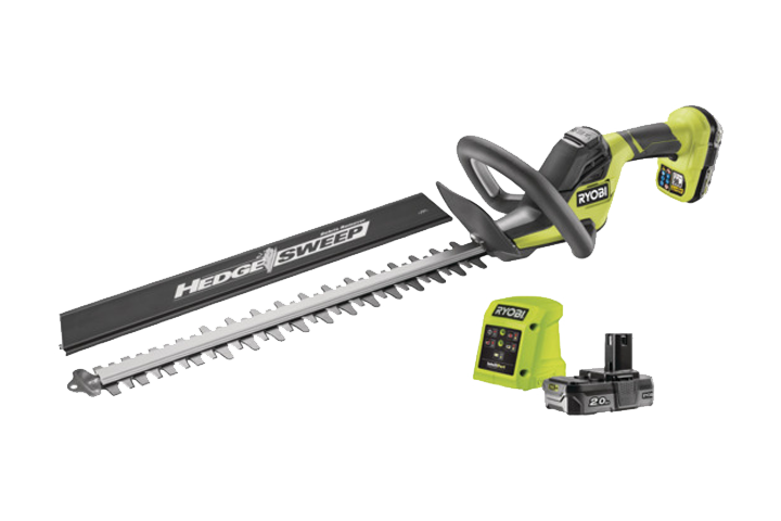 Ryobi hækkeklipper med batteri og lader