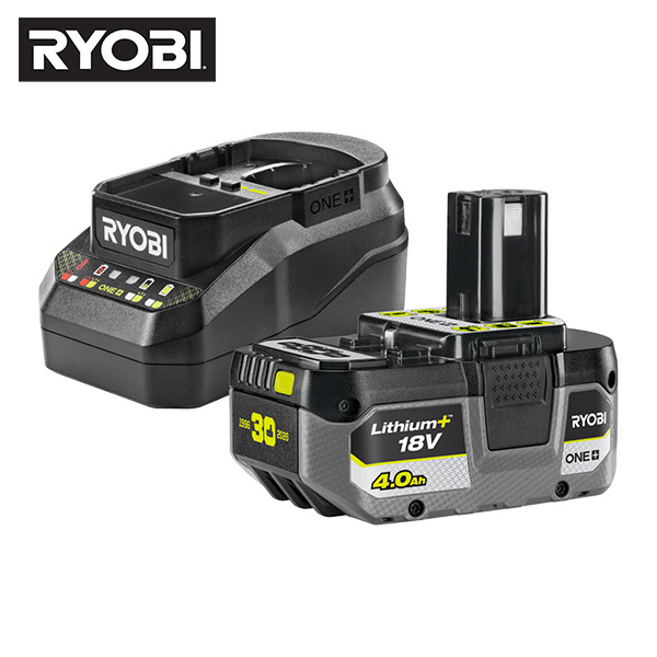 Ryobi batteri og oplader