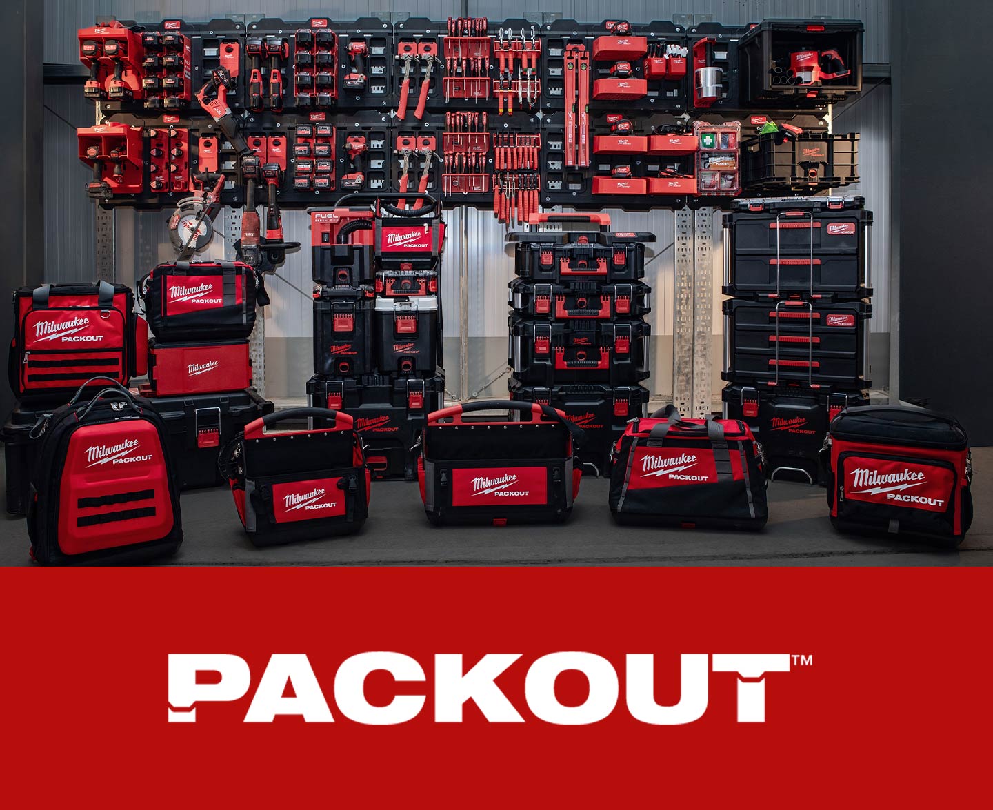 Milwaukee packout opbevaring og værktøjskasser