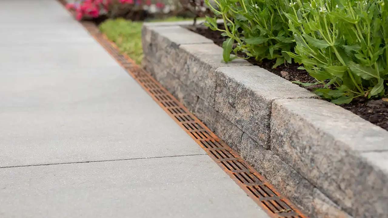 Slimline linjedræn til terrasse og gangstier