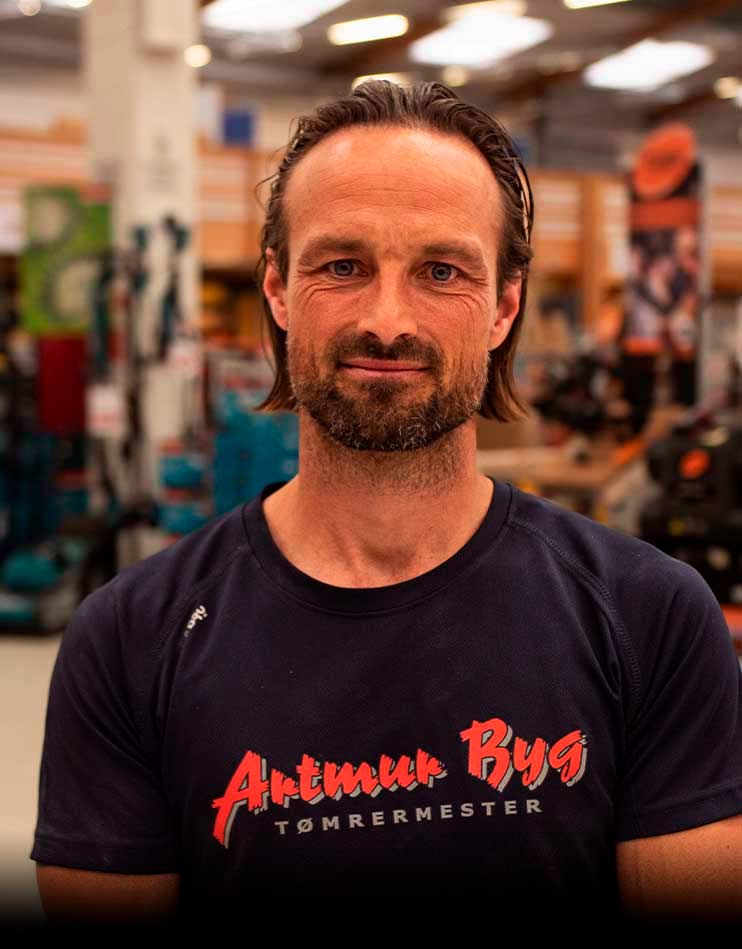 Bygma tester S&oslash;ren Artmur